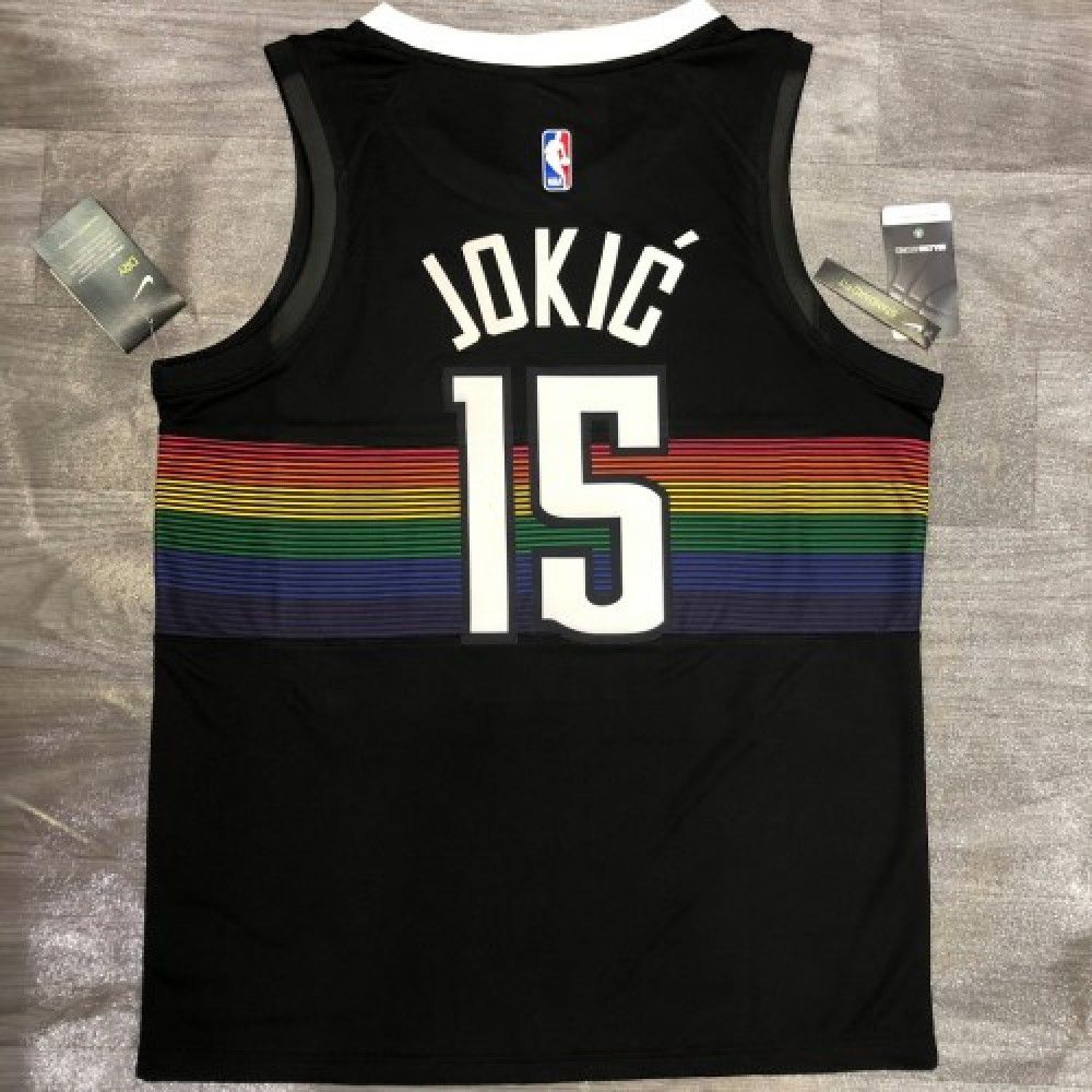 Men's Denver Nuggets Nikola Jokic #15 Black Swingman Player Jersey – City Edition-Pro Kit Vault | Brand New 26/27 Sports Jerseys
